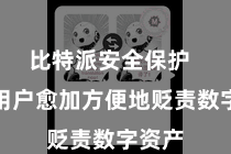 比特派安全保护 匡助用户愈加方便地贬责数字资产