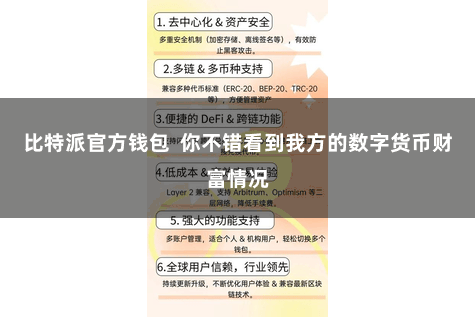 比特派官方钱包 你不错看到我方的数字货币财富情况