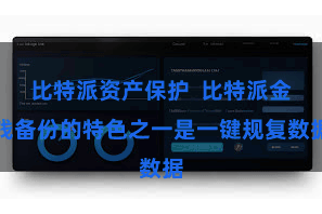 比特派资产保护  比特派金钱备份的特色之一是一键规复数据