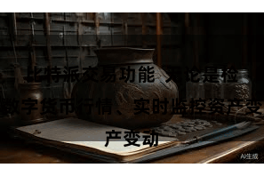 比特派交易功能  无论是检察数字货币行情、实时监控资产变动