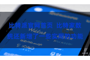 比特派官网首页  比特家数统还新增了一些实用的功能