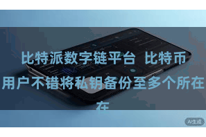 比特派数字链平台  比特币用户不错将私钥备份至多个所在