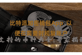 比特派加密钱包App  以便在需要时规复账户