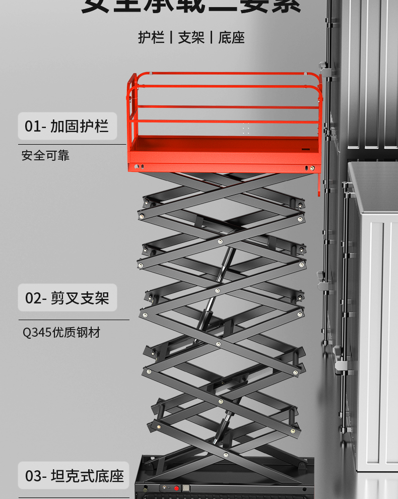 扬子履带式升降平台SJY032 升降机(图4)