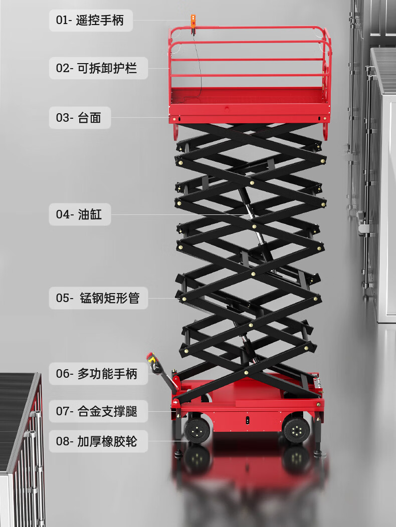 扬子升降平台
ELP05-7B升高7米载重500KG(图7)