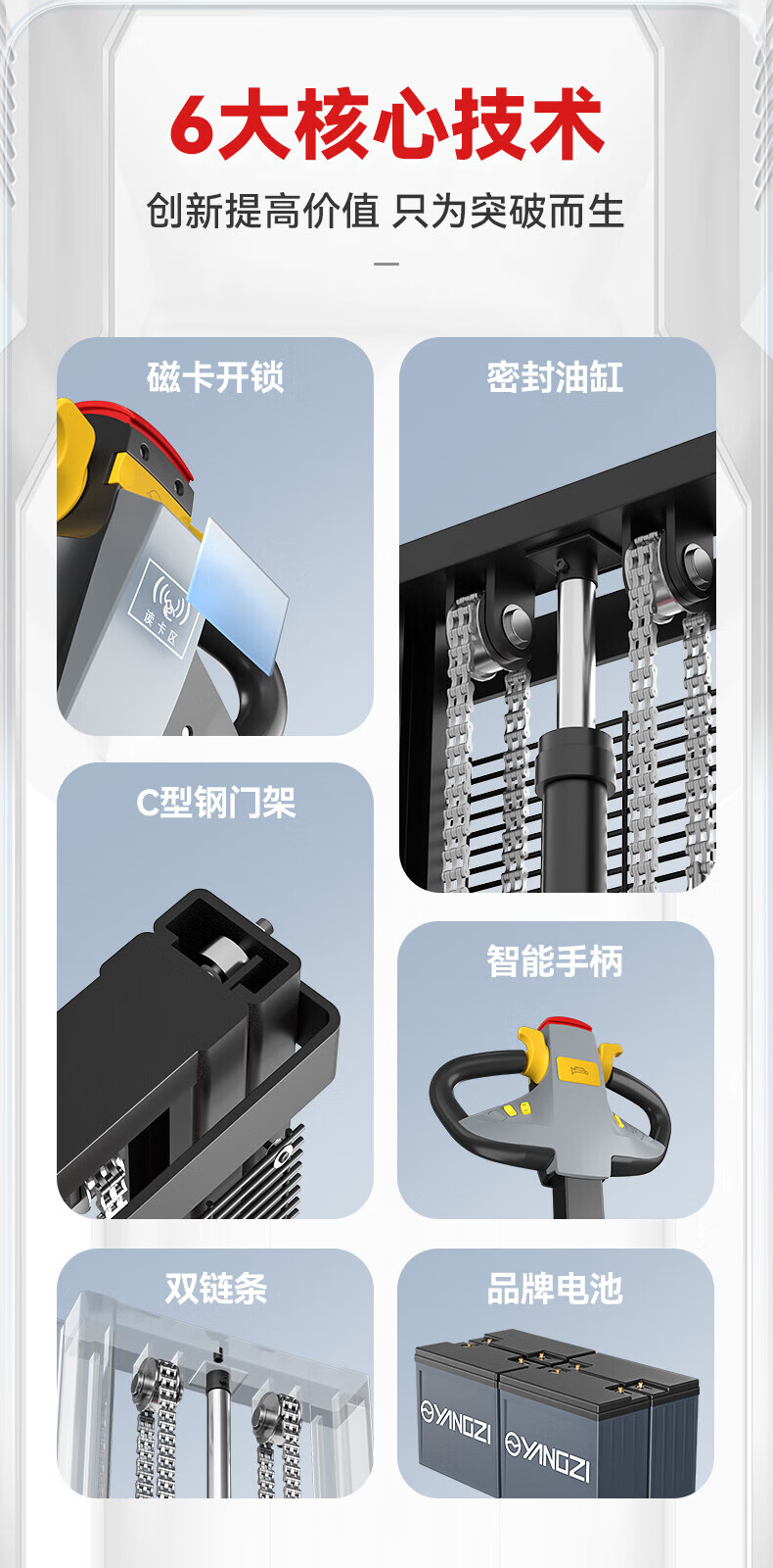 扬子全电动堆高车CDD-C(图2)