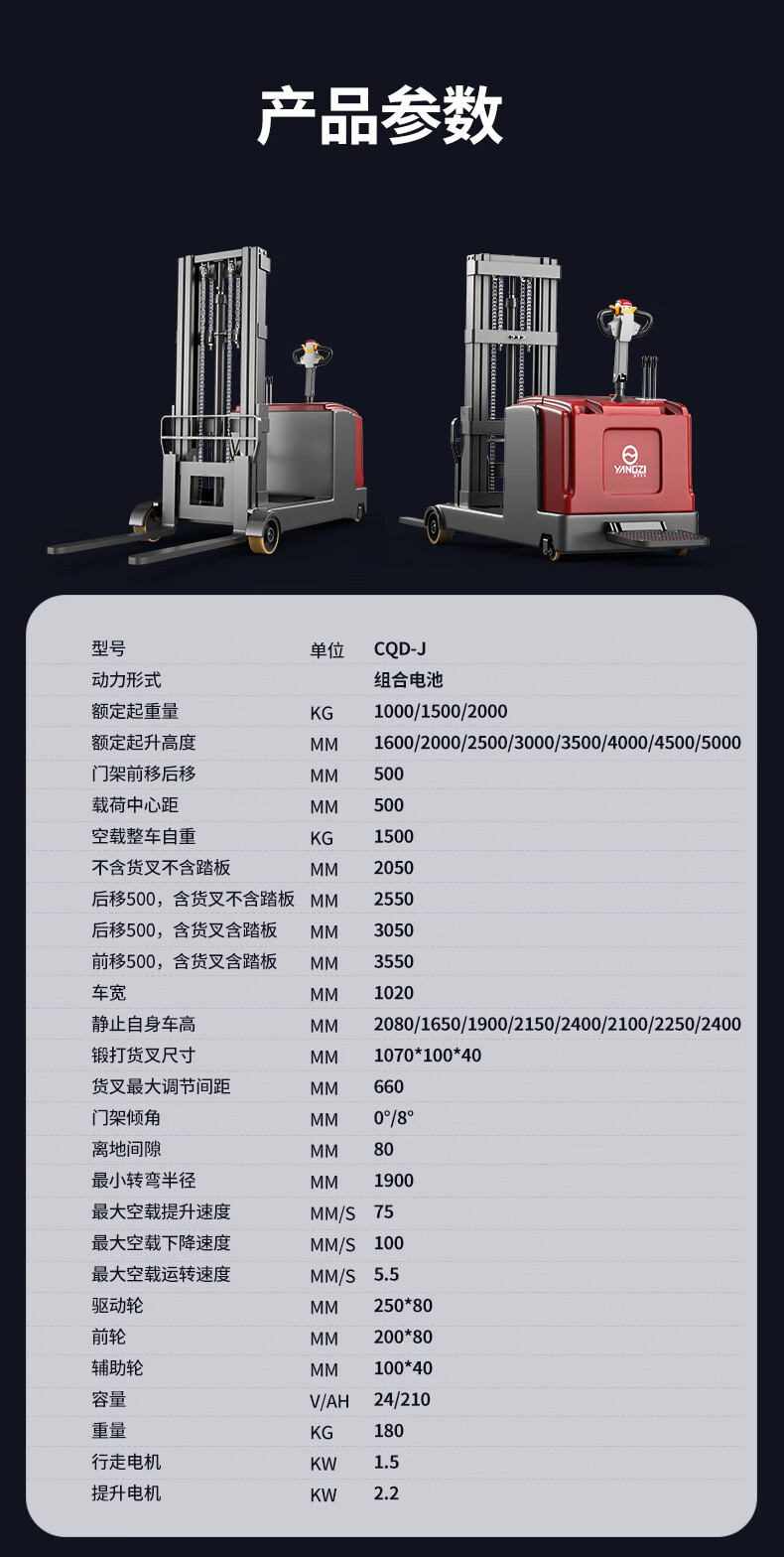 扬子前移式站驾堆高车CQD-J(图14)